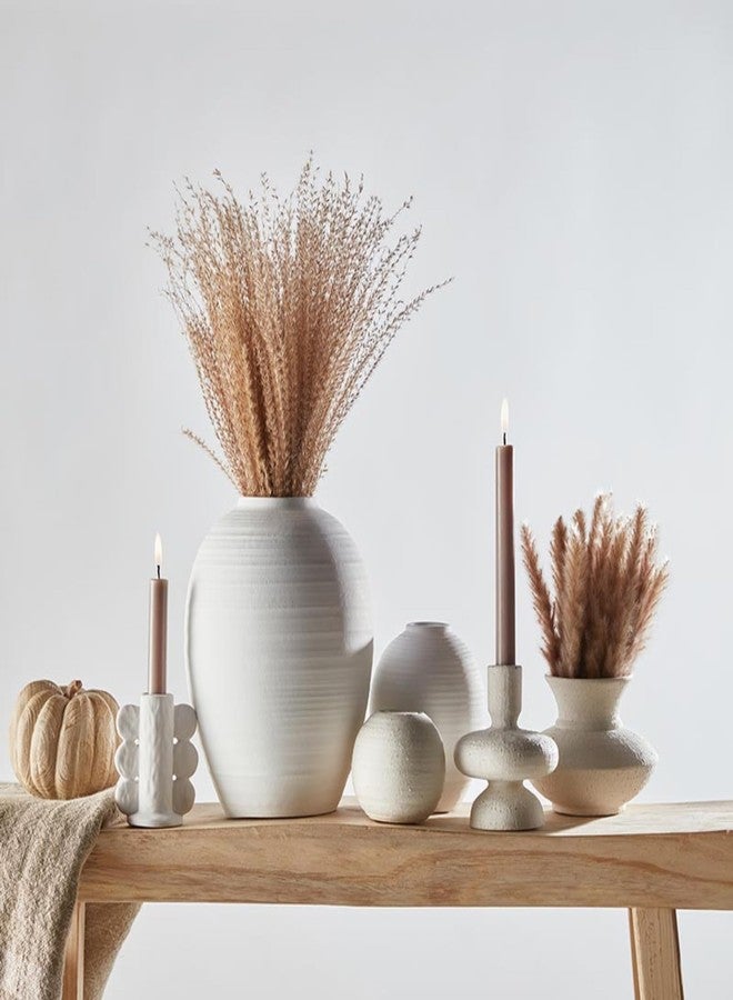 47th & Main White Ceramic Vase, 5" x 6" - Image 2